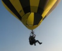 Onze cloudhopper, een eenpersoonsballon